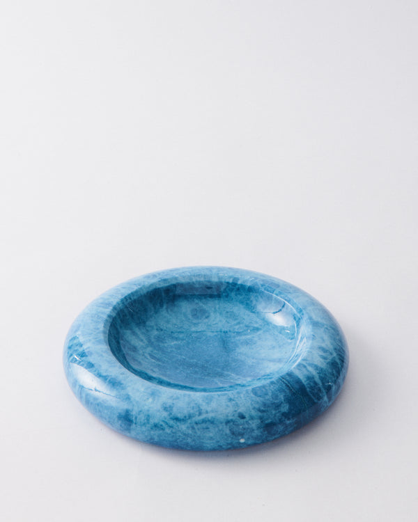 Italian Alabaster Lapis Blue Catchall