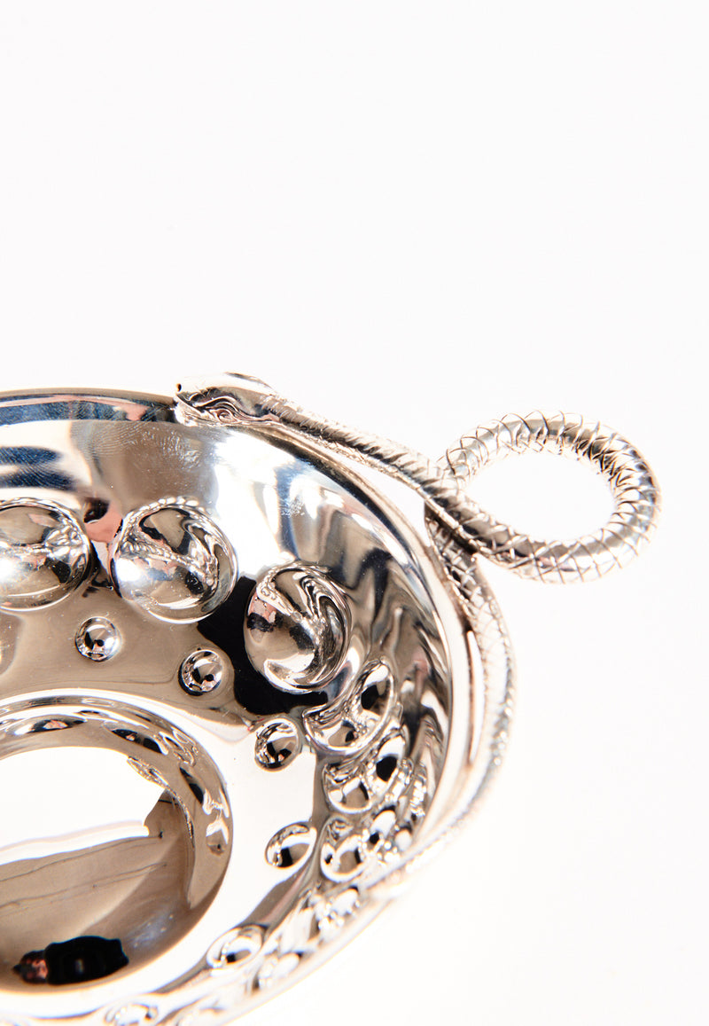 Italian Sterling Silver Snake Bowl