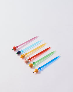 Mid Century German Fruit Cocktail Pick Set of Six