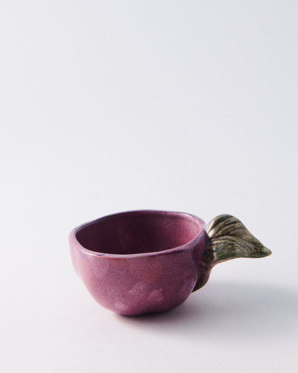 Italian Hand Crafted Ceramic Eggplant Coffee/Tea Cup