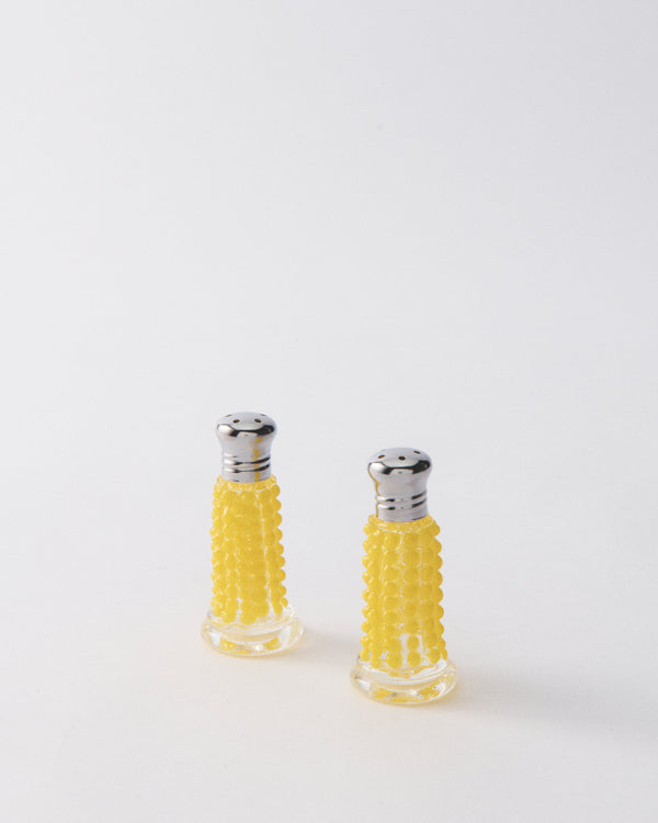 Hand Blown Corn Salt & Pepper Shakers