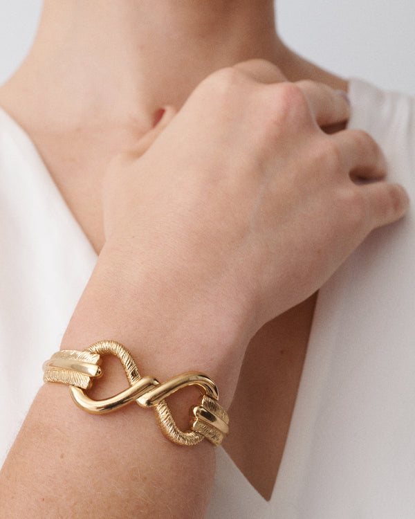 Gold Infinity Bangle