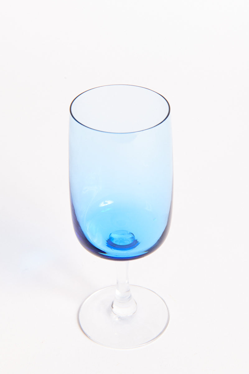 Sky Blue Wine Glass Set of Two