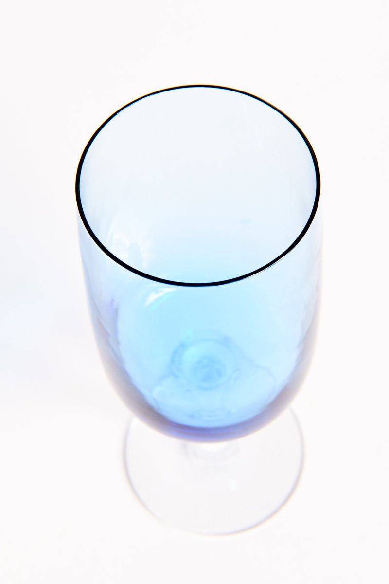 Sky Blue Wine Glass Set of Two