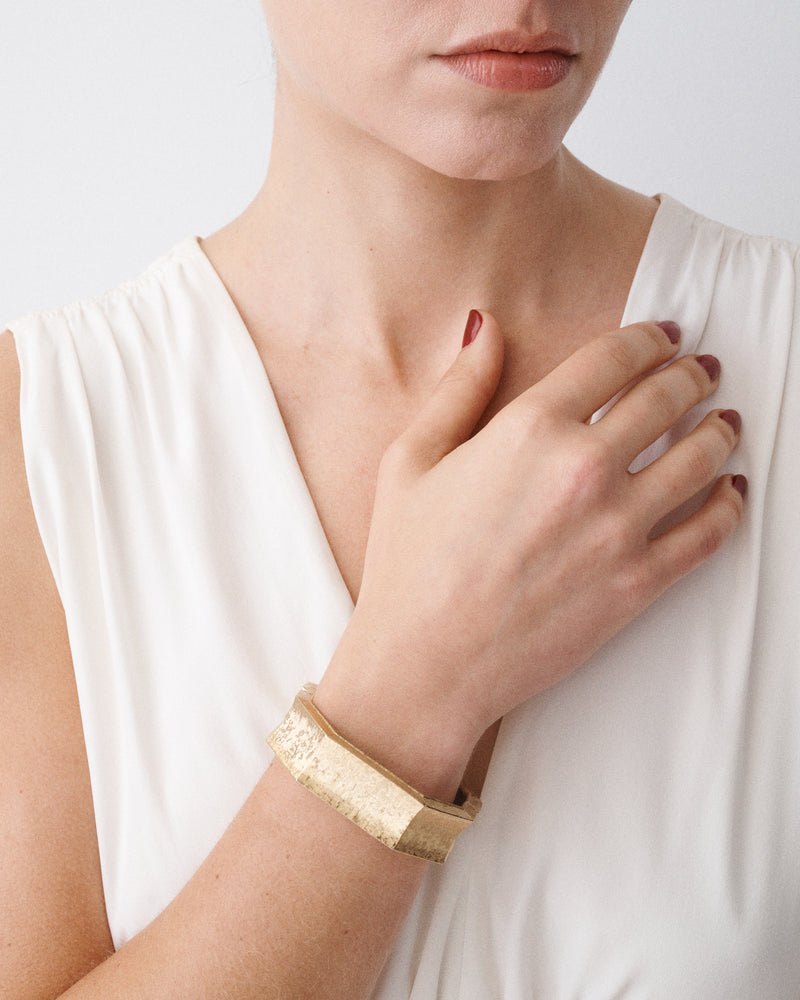 Angular Brushed Cuff Bracelet