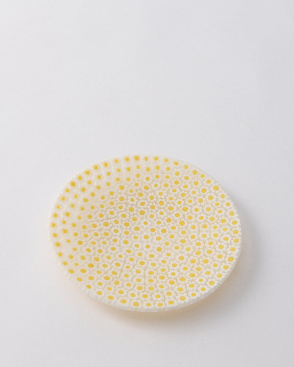 White Daisy Murano Millefiori Dish Plate