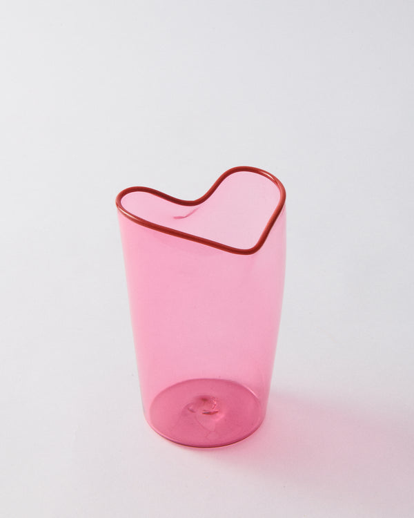 Handblown Heart Tumbler