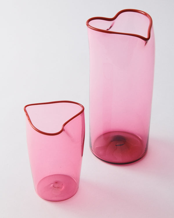 Handblown Heart Pitcher & Vase
