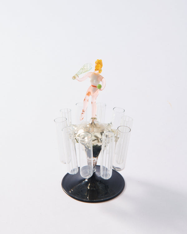 Rare German Blown Glass Spinning Entertaining Dispenser