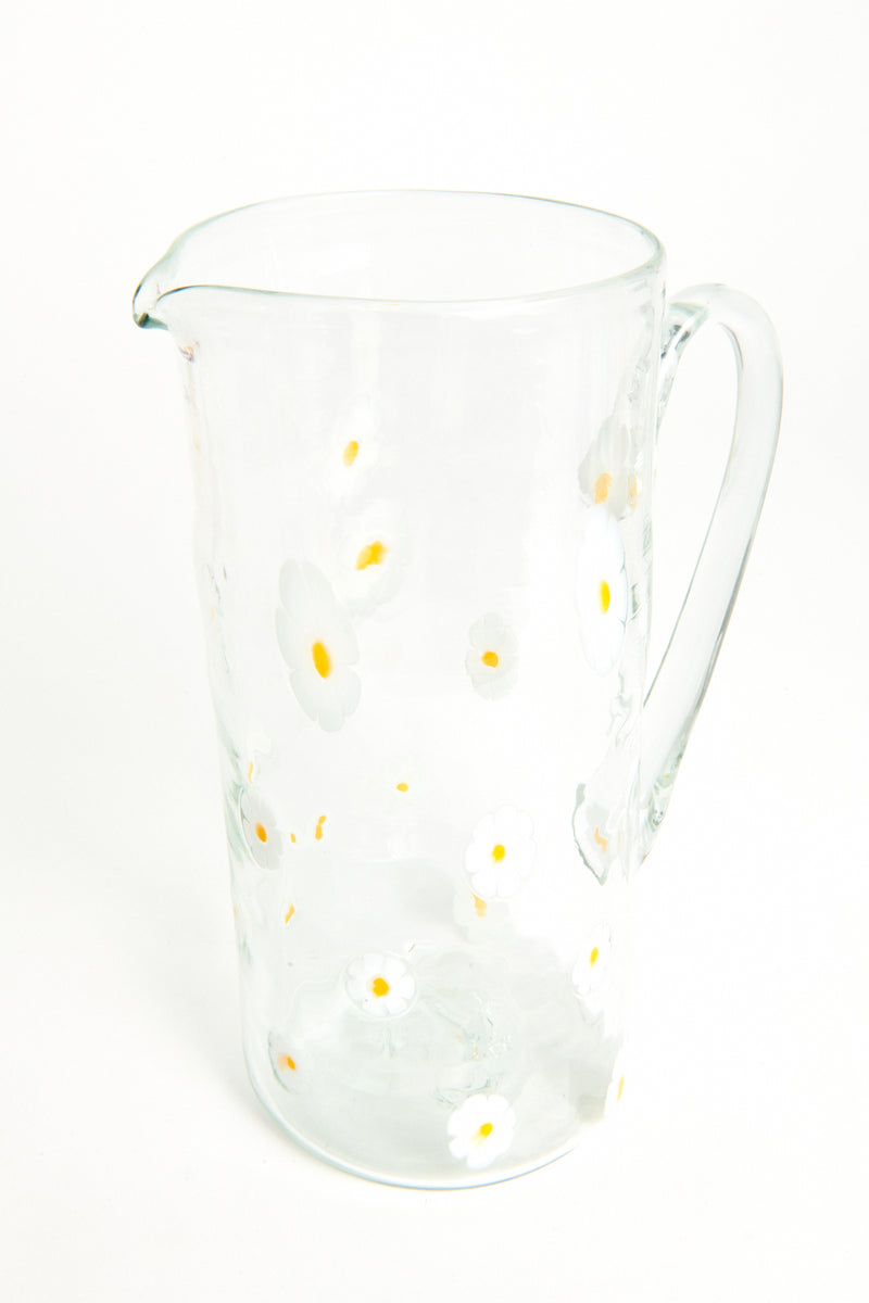 Murano Glass Daisy Pitcher