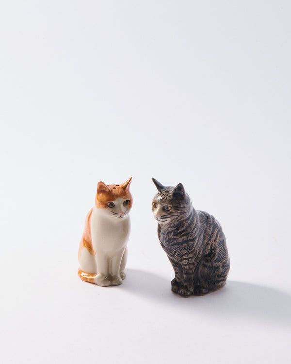 Handmade Cat (Patience & Squash) Salt & Pepper Shakers