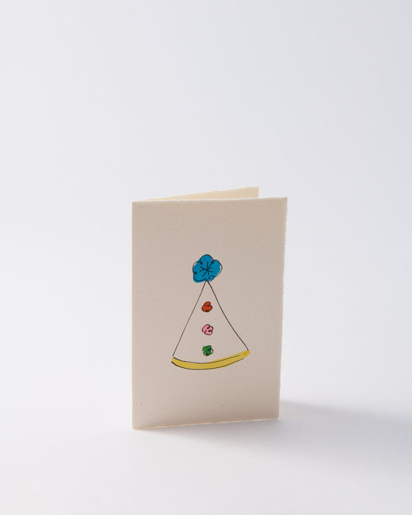 Scribble & Daub Greeting Card - Pompom Party Hat