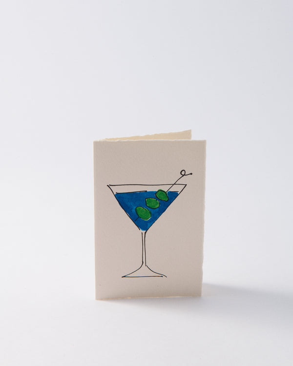 Scribble & Daub Greeting Card - Martini