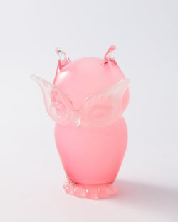 1970s Italian Murano Rose Owl