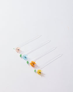German Spring Flower Cocktail Picks, Sold Individually