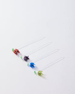 German Summer Flower Cocktail Picks, Sold Individually