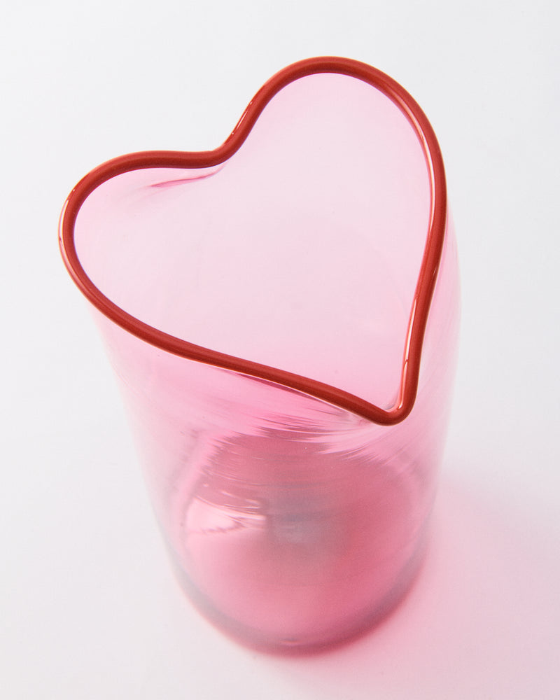 Handblown Heart Pitcher & Vase