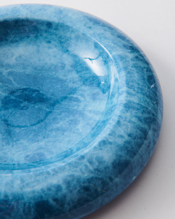 Italian Alabaster Lapis Blue Catchall