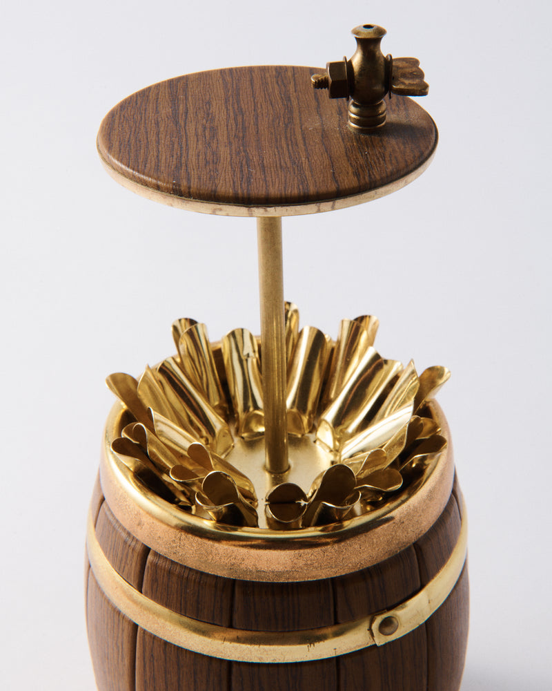 1950s Italian Barrel Entertaining Dispenser