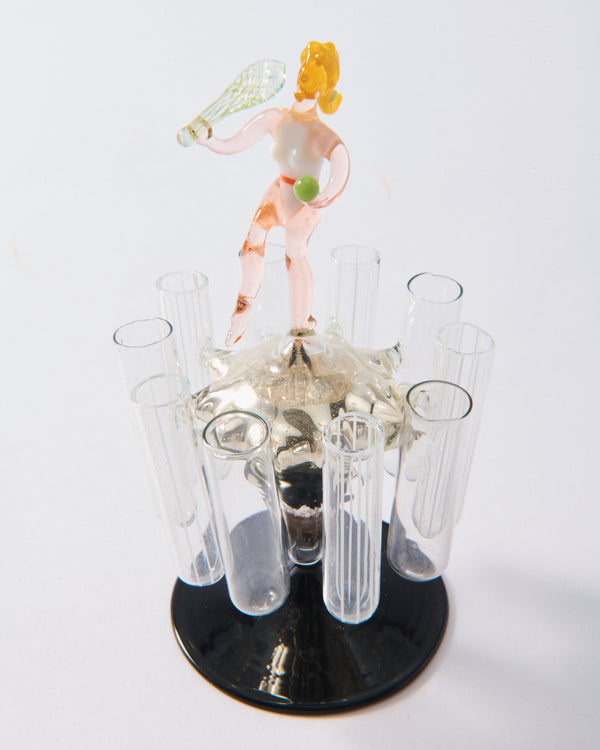 Rare German Blown Glass Spinning Entertaining Dispenser