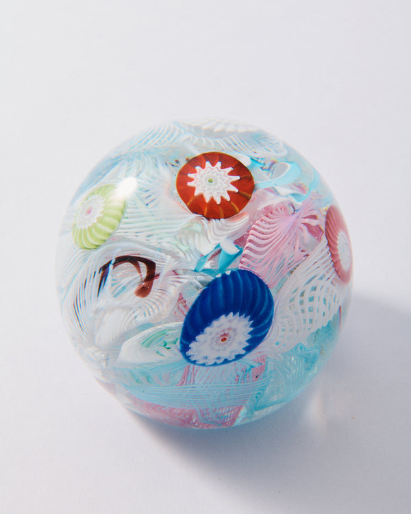 1960s Murano Millefiori Paperweight