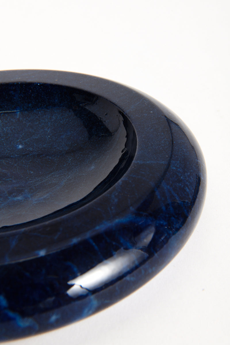 Italian Alabaster Midnight Blue Catchall