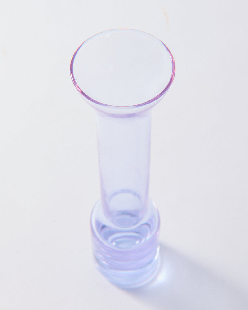 1970s Lavender Vodka Shot Glass Set and Bowl