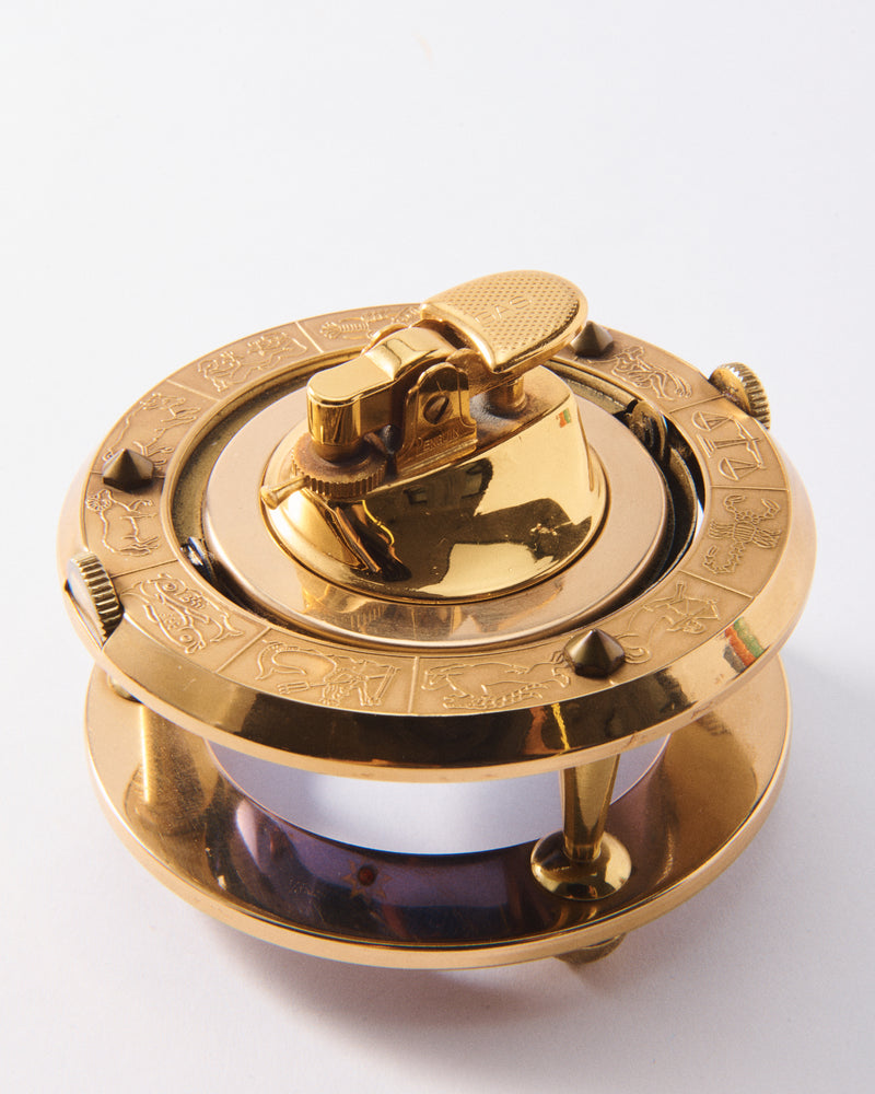 Celestial Blue Zodiac Table Lighter