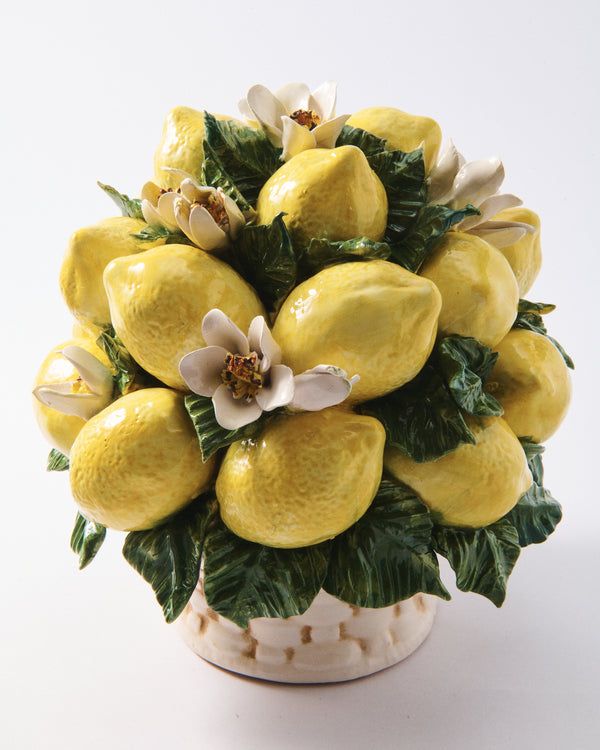 Italian Ceramic Lemon Centerpiece