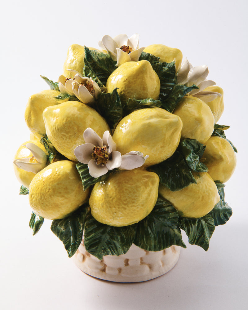 Italian Ceramic Lemon Centerpiece