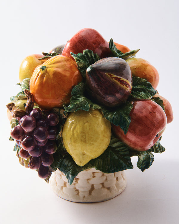 Italian Ceramic Fruit Centerpiece