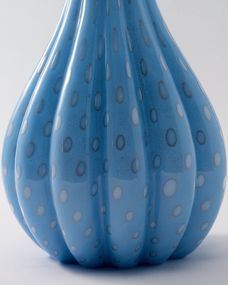 1950s Murano Alfredo Barbini Periwinkle Bullicante Vase – Rosemary