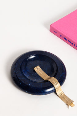 Italian Alabaster Midnight Blue Catchall