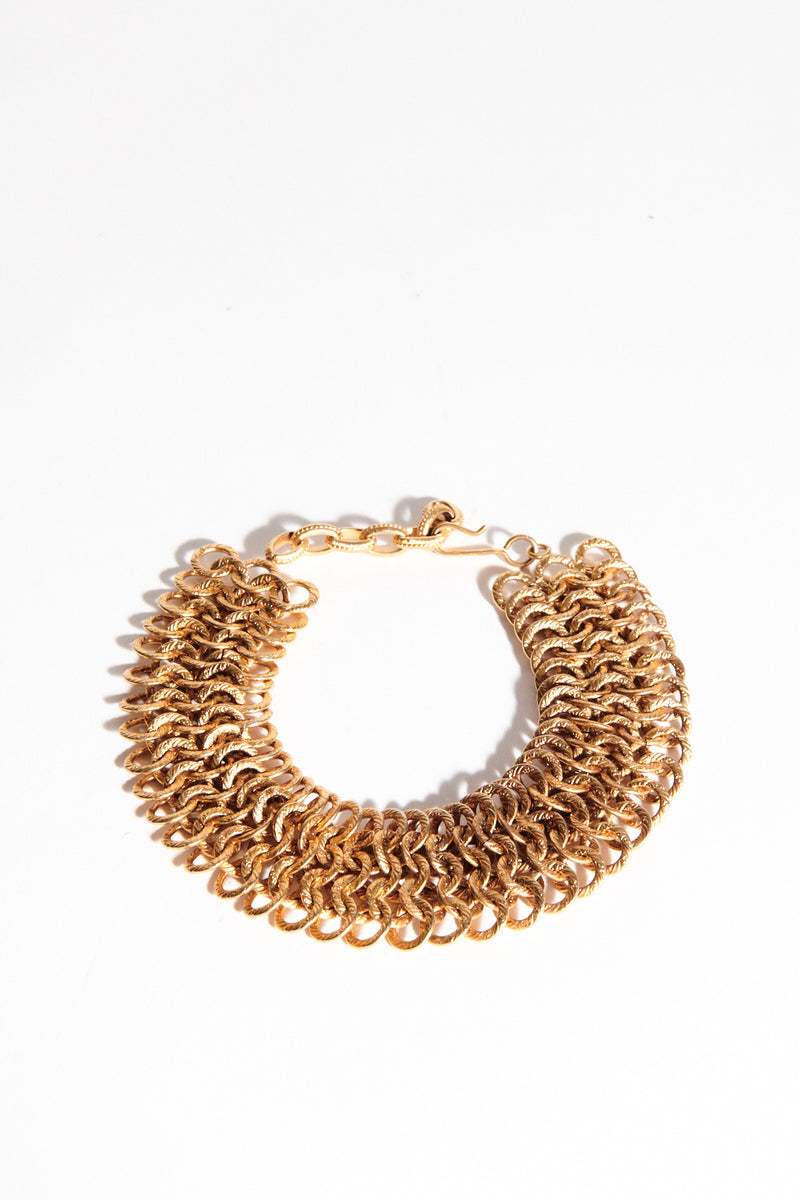 Italian Circular Link Collar Necklace