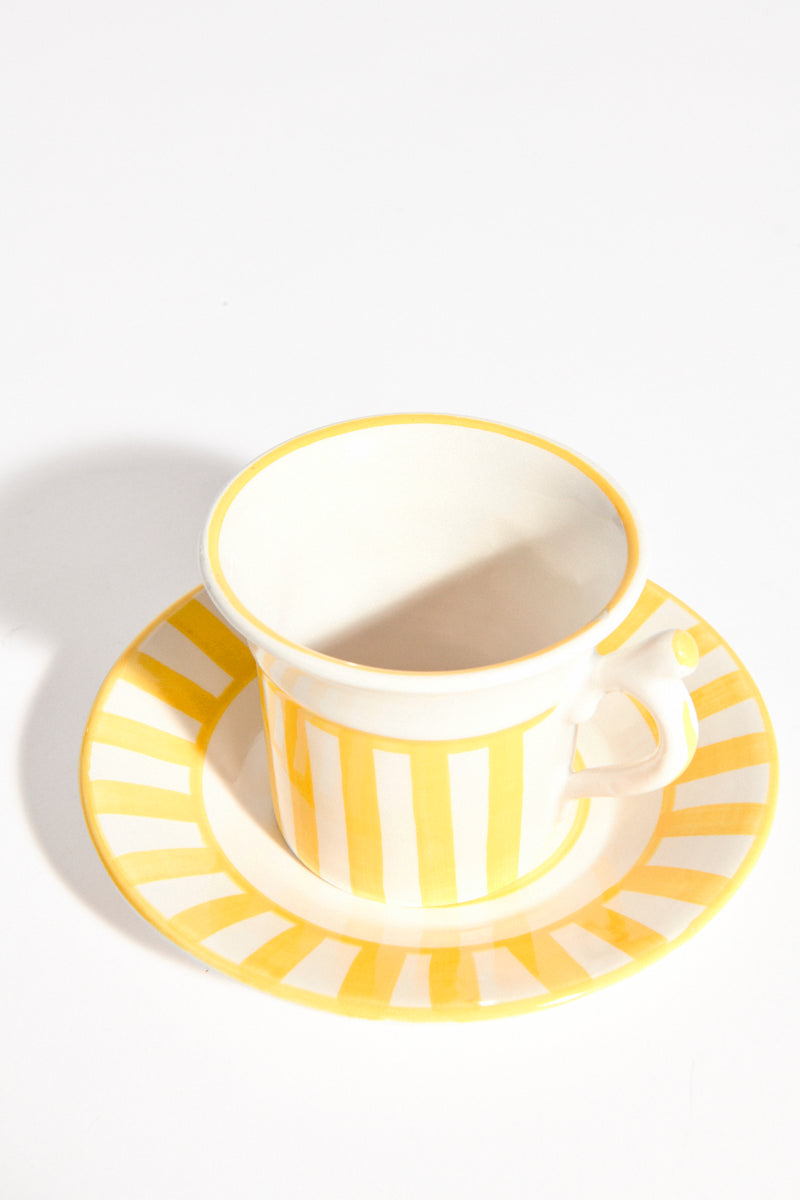 Italian Striped Demitasse Set of Two