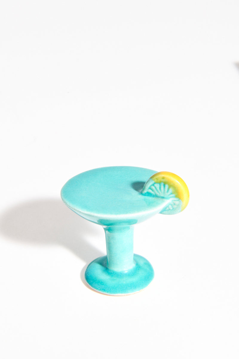 1960s Ceramic Martini and Aspirin Shaker Set