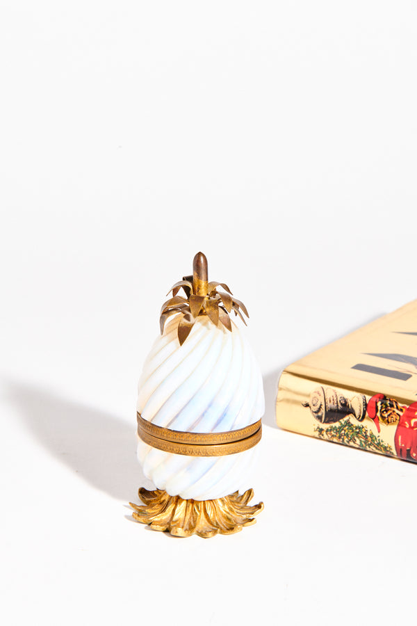 French Opaline Glass Pineapple Lighter