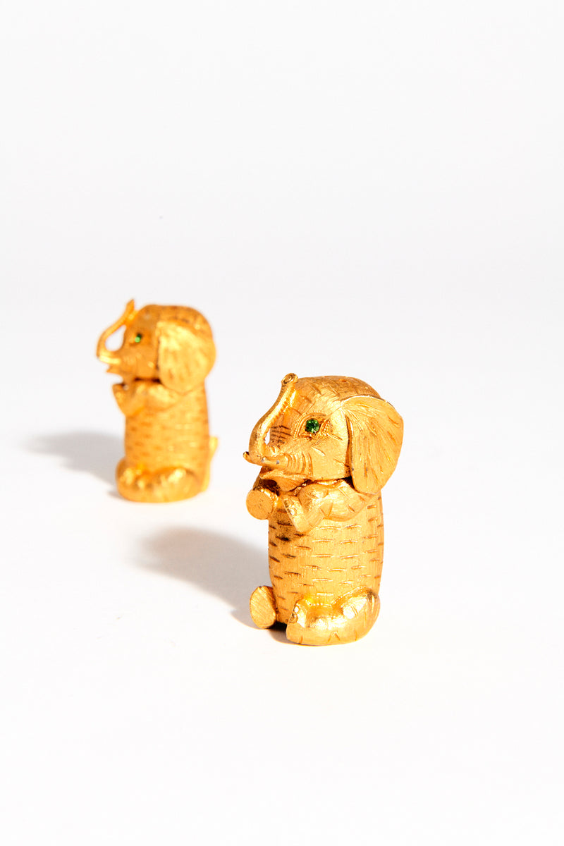 1960s Italian Elephant Salt and Pepper Shakers