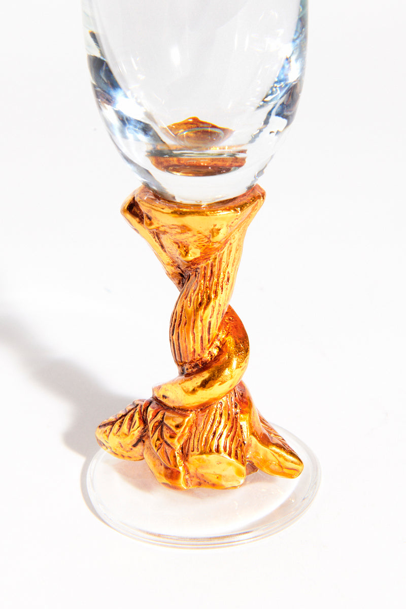 French Crystal Champagne Flute Set of Two