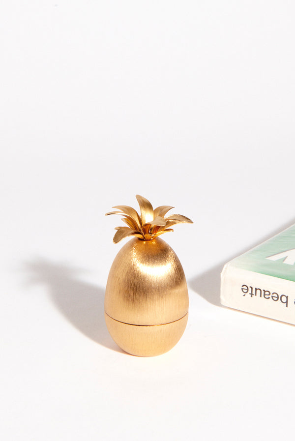 Brushed Satin Gold Pineapple Lighter