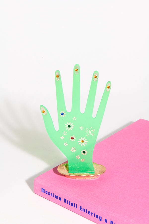 1970s Perspex Hand Jewelry Holder