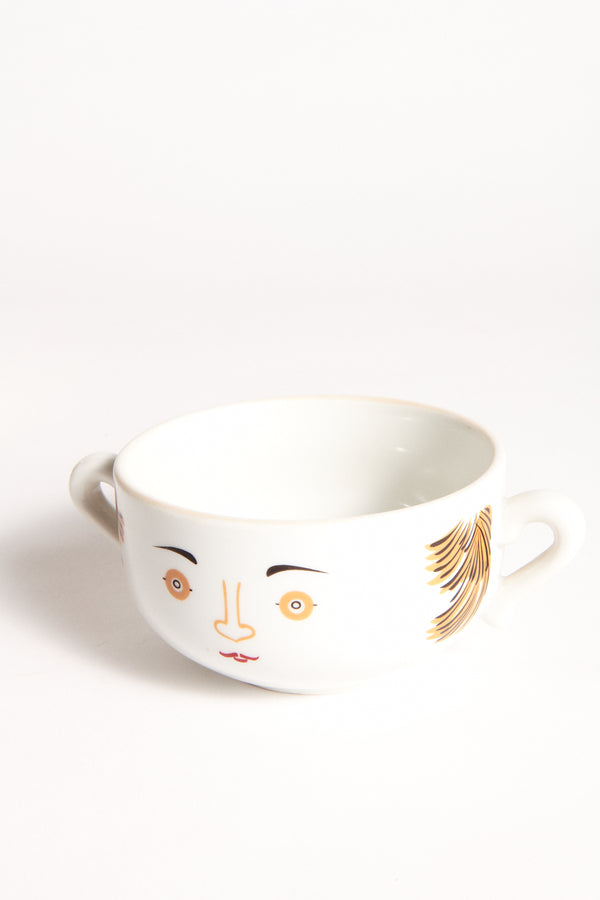 French Monsieur Artist Porcelain Coffee Set