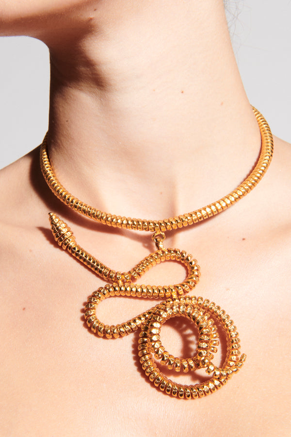 1970s Snake Runway Necklace