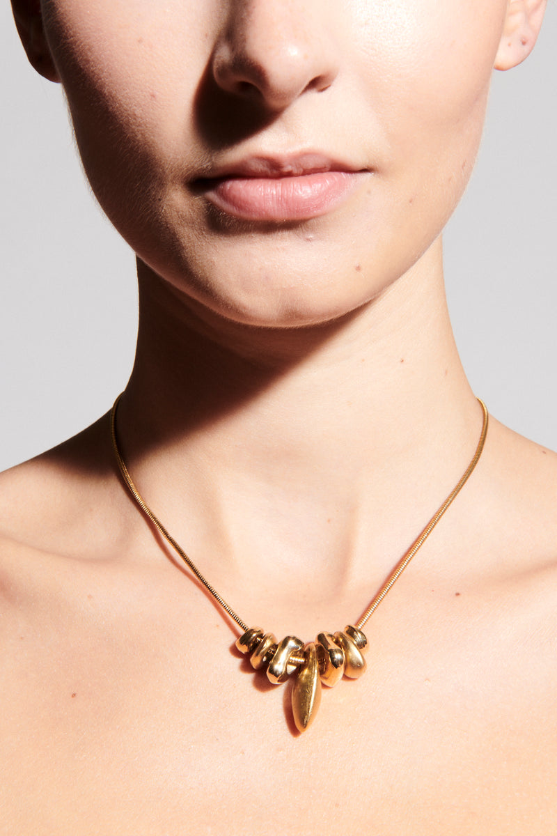 Multi Pebble Necklace