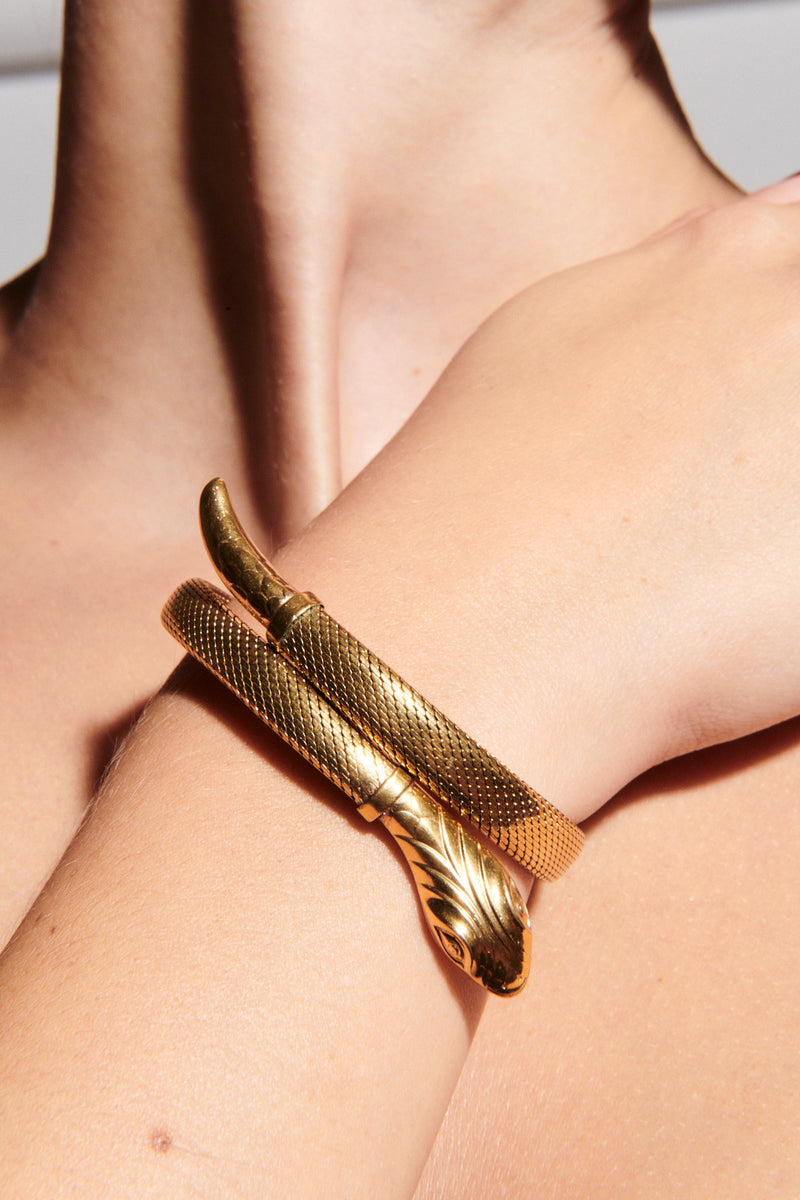 German Art Deco Snake Bracelet