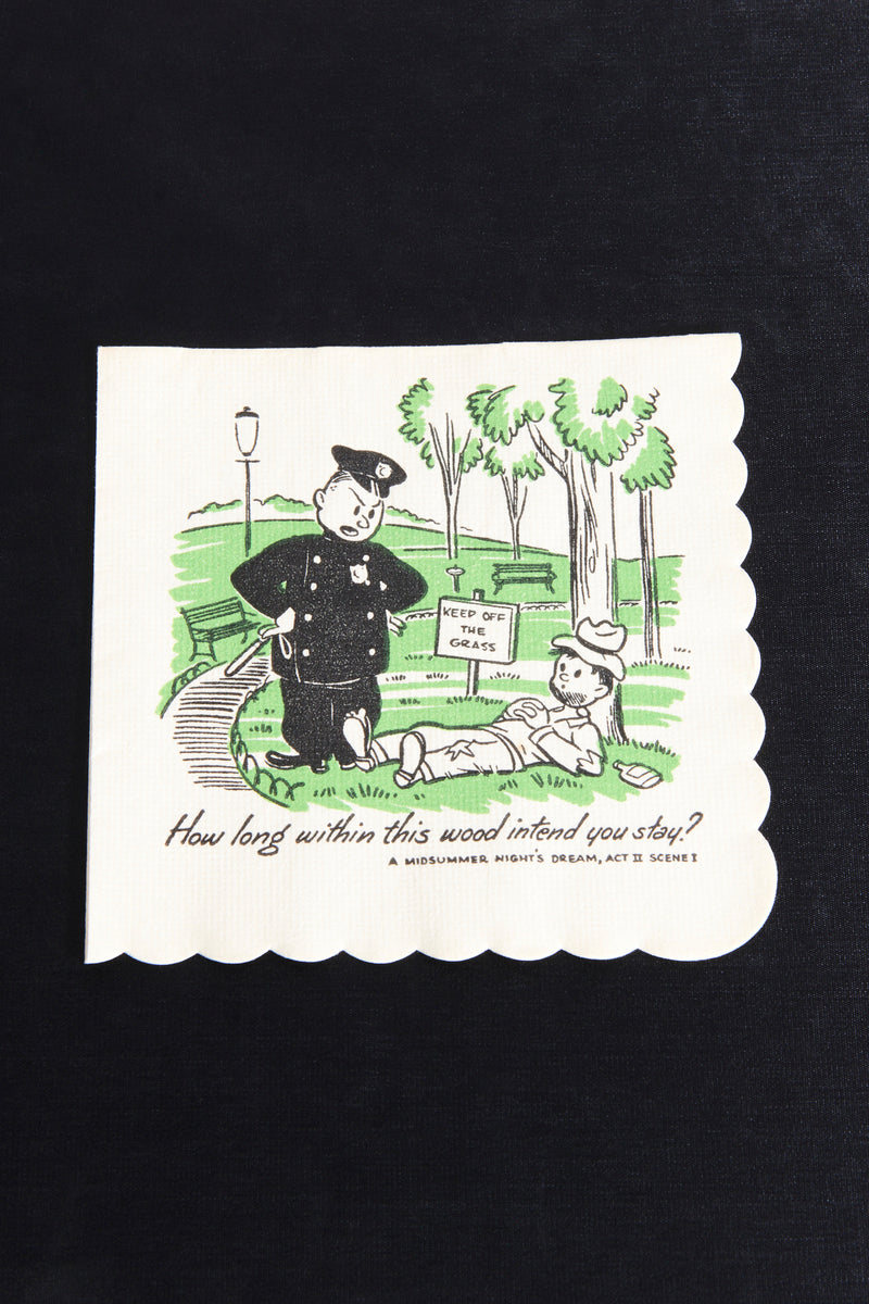 1950s Shakespeare Cocktail Napkins Set of 33