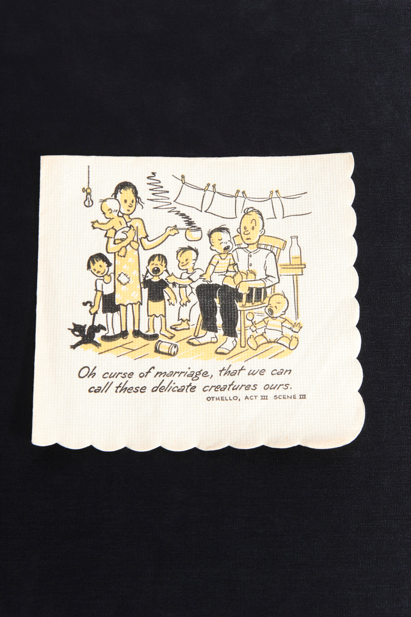 1950s Shakespeare Cocktail Napkins Set of 33