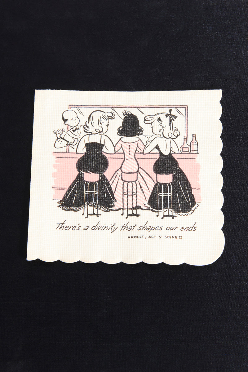 1950s Shakespeare Cocktail Napkins Set of 33