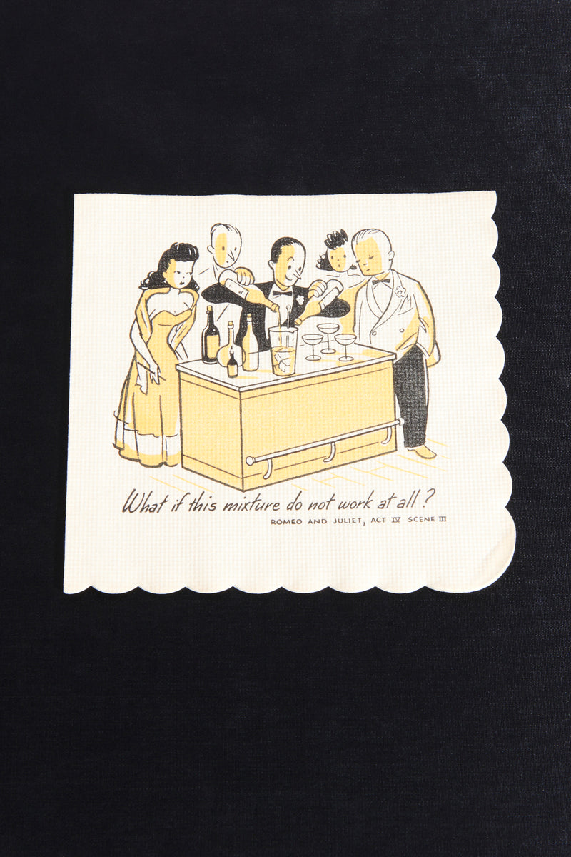1950s Shakespeare Cocktail Napkins Set of 33