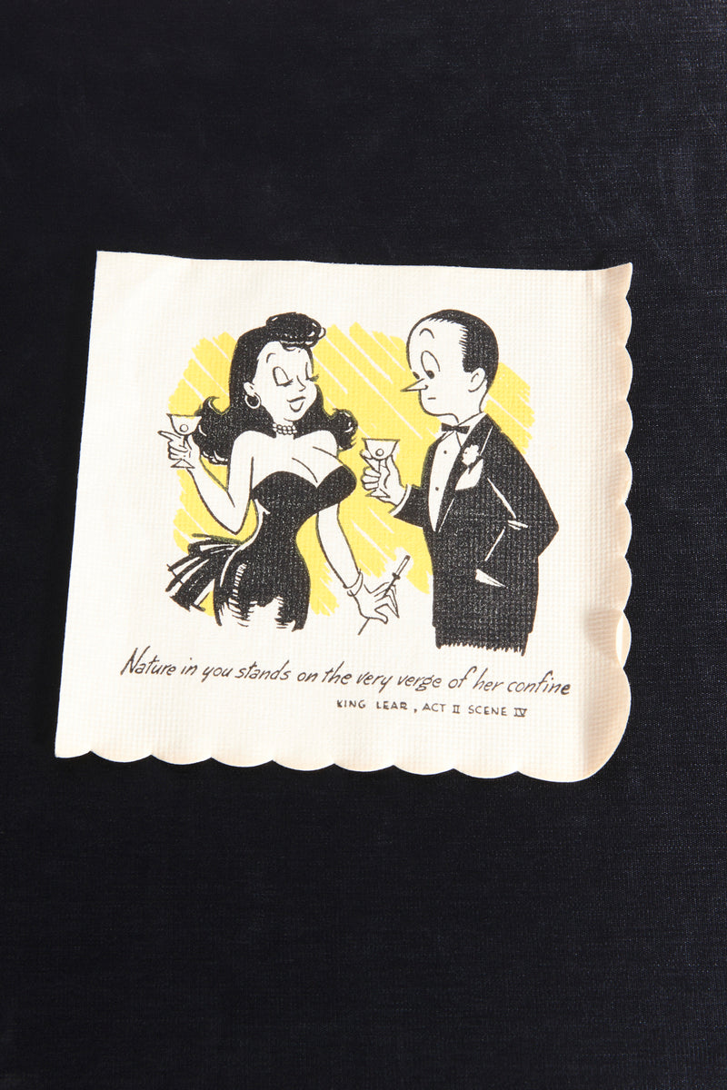 1950s Shakespeare Cocktail Napkins Set of 33